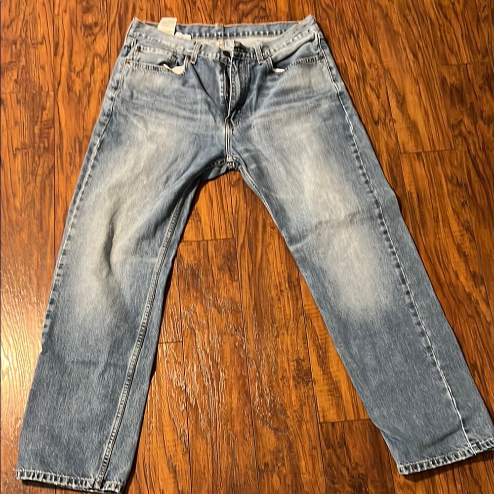 Levi's Blue Relaxed Fit Jeans with Natural Fading